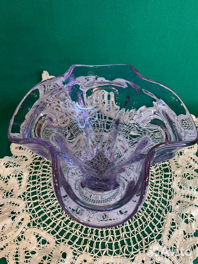 Ваза-конфетница в технике бульгазе