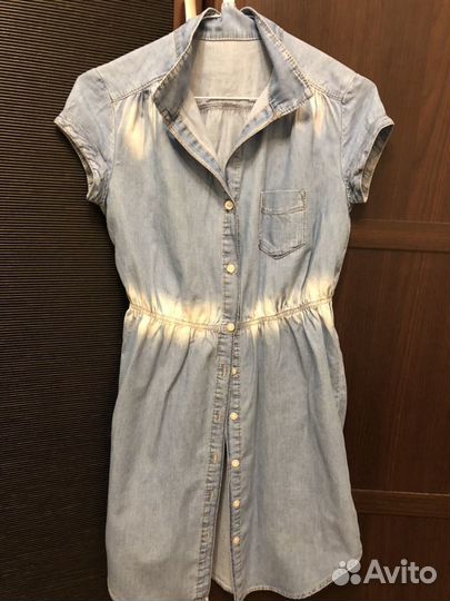 Рубашка- туника джинсовая