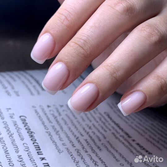 Маникюр с укреплением-1 ч.30. Педикюр. Наращивание