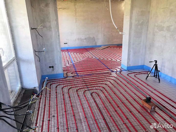 Сантехник монтаж тёплого пола радиаторы котлы