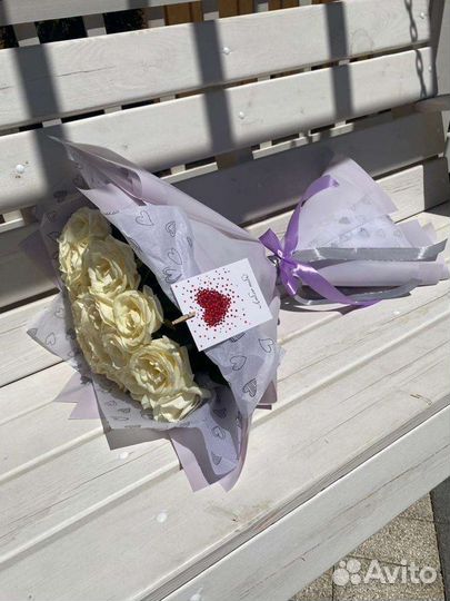 Белые розы, доставка цветов Краснодар