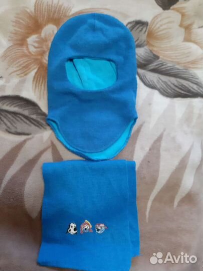 Шапка шлем для мальчика 48 50