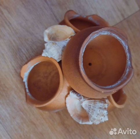 Горшок керамика, для аквариума