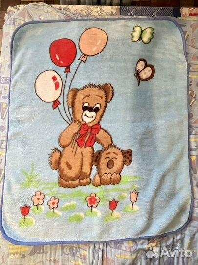 Одеяло плед детский тёплый 110*140