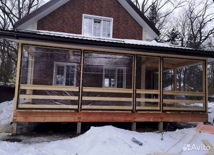 Мягкие окна на террасу