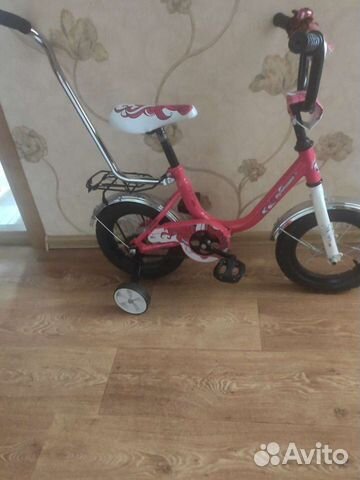 Велосипед 2(4)х колесный для девочки 3-6 лет