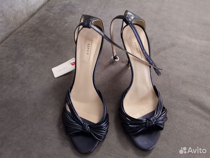 Босоножки синие