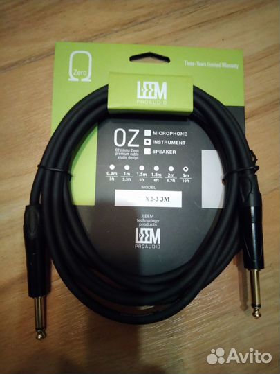 Инструментальный кабель Leem LRG-X2-3