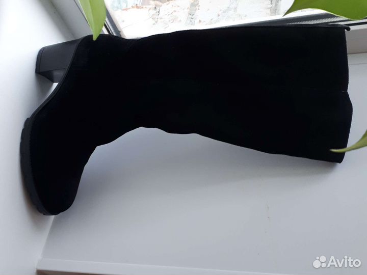 Зимние сапоги нат.замш 37