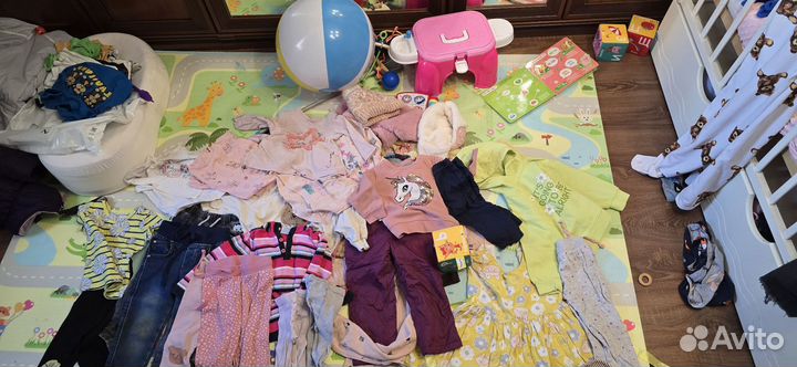 Большой пакет вещей для девочки