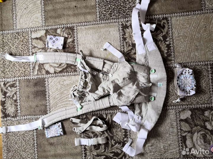 Слинг рюкзак алоэ-вера с 3-х месяцев