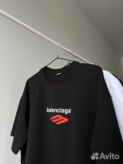 Хлопковая футболка balenciaga lux