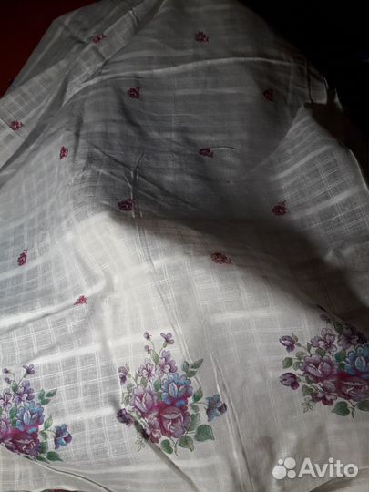 Батист белый, с мелким рисунком, кисея, бязь