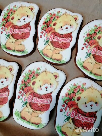 Имбирные пряники, набор пряников, топперы