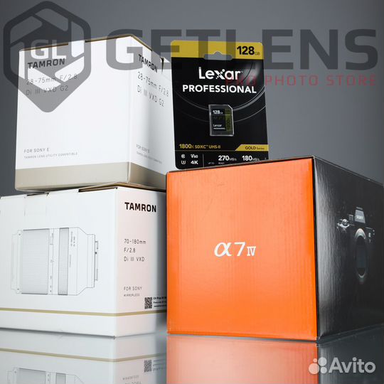 Sony A7 IV + Tamron 28-75 + 70-180 2.8 + Lexar64GB