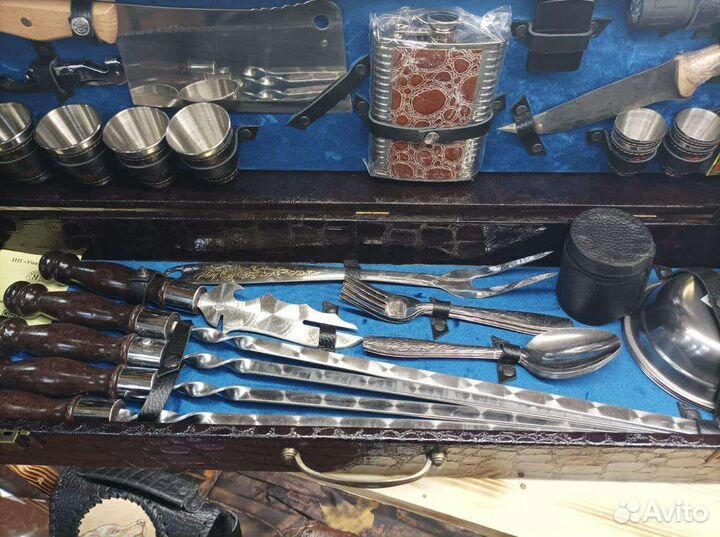 Набор шампуров подарочный