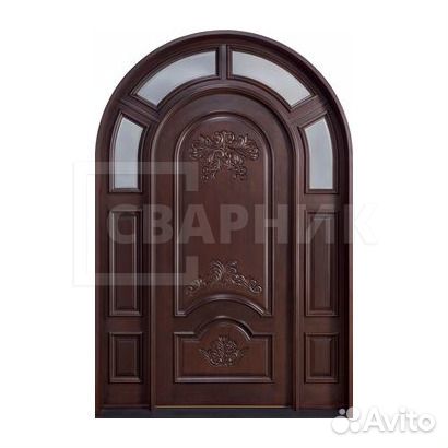 Арочная входная дверь на заказ. Установка под ключ