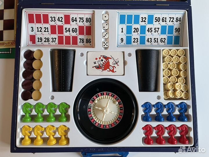 Винтажная настольная игра Mallette casino