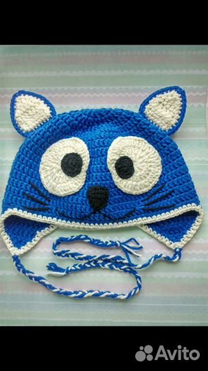 Шапочки вязаные демисезонные