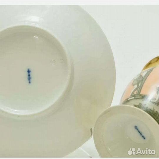 Антикварная пара KPM Берлин