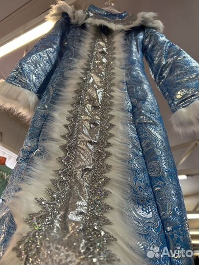 Костюм снегурочки синий размер 44