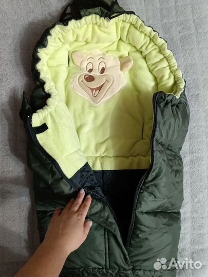 Зимний конверт в коляску санки до 3 лет