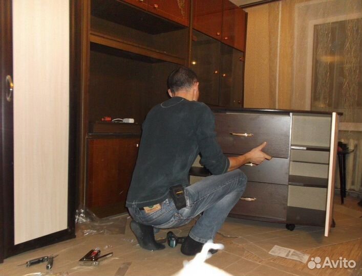 Сборка и ремонт корпусной мебели, замена фасадов