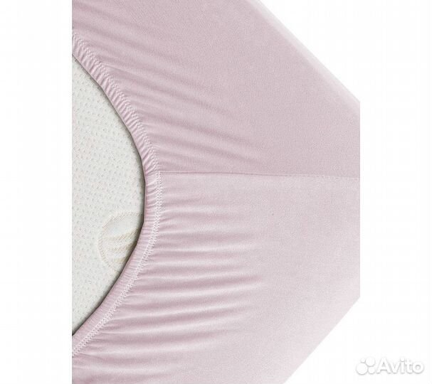 Простынь GoodNight Трикотаж 160х200х20 Розовый на