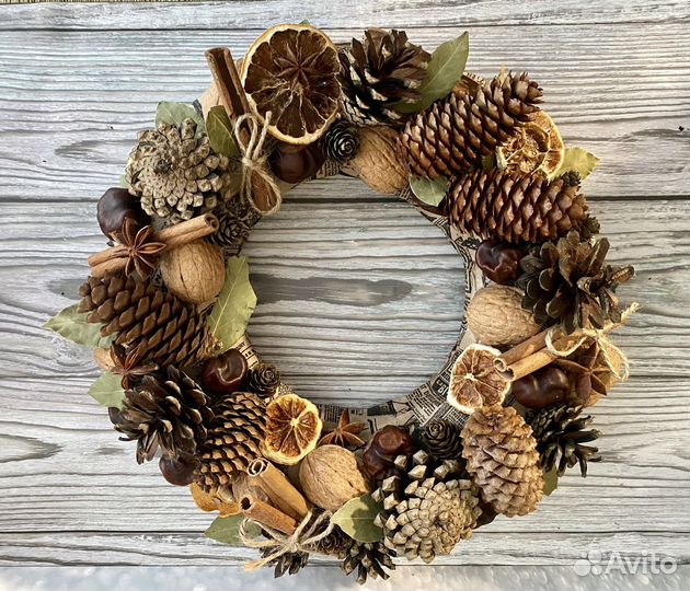 Венок крафтовый «Пряный»