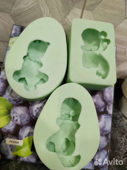 Силиконовая форма для свечей и мыла