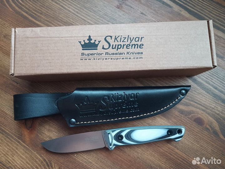 Нож фиксированный Kizlyar Supreme Santi D2 SW G10H