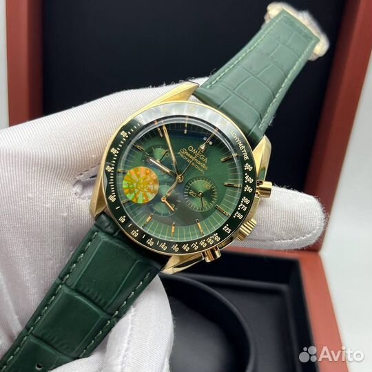 Omega green gold часы