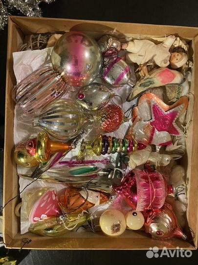 Елочные игрушки СССР одним лотом