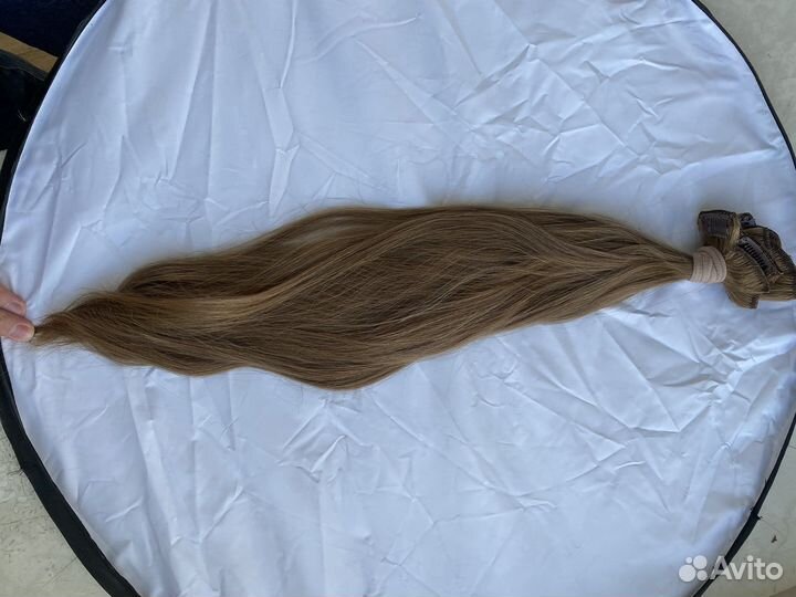 Волосы натуральные на заколках