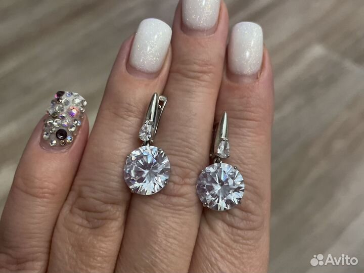Серьги серебро 925
