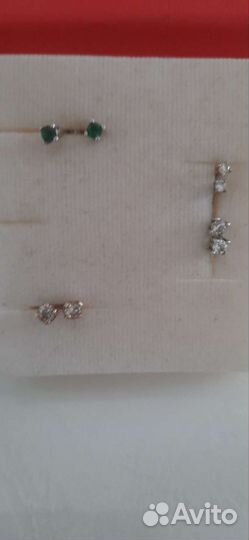 Серьги серебро