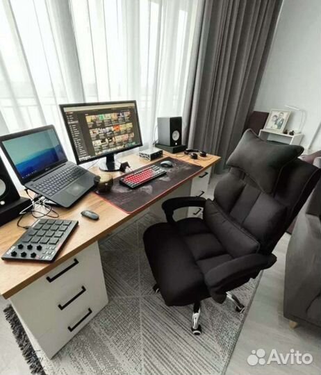 Тканевое компьютерное кресло, офисное кресло