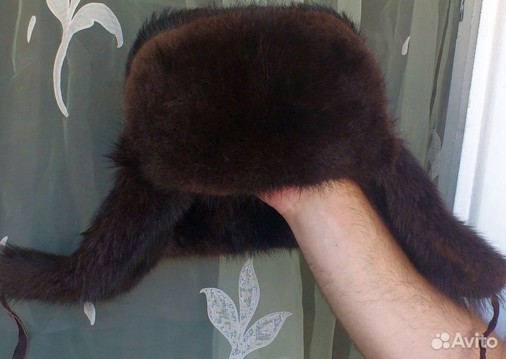 Шапка - ушанка мужская норковая, пр-во СССР