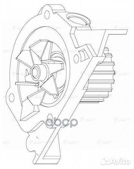 Помпа Peugeot 407 (04) 1.8/2.0 LWP2020 luzar