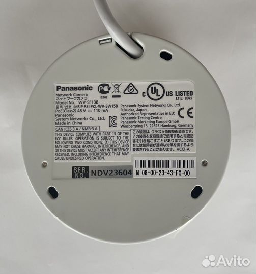 Сетевая IP-видеокамера Panasonic WV-SF138 новая