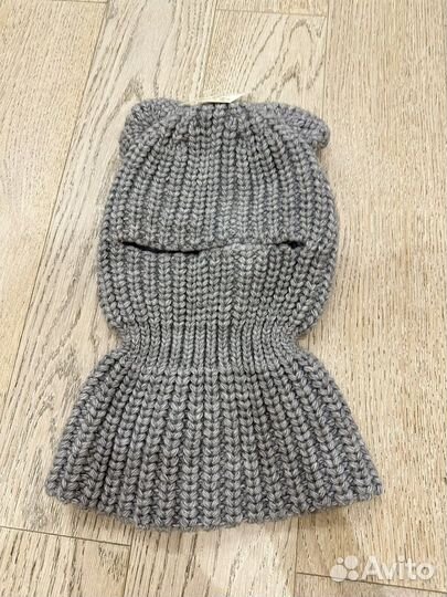 Детская шапка шлем с ушками (мишка)