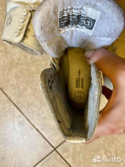 Коньки фигурные детские 33 размер