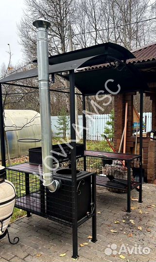 Беседка с мангалом