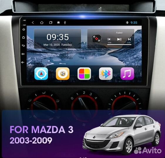 Магнитола на Андроиде Mazda 3 bk