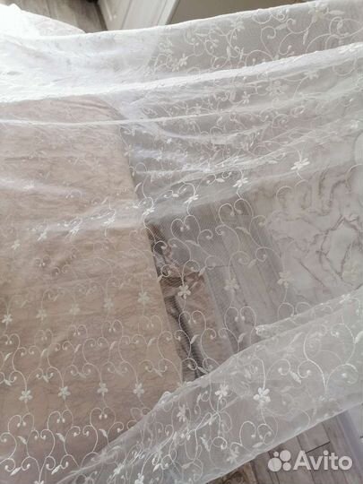 Комплект из леруа мерлен Шторы и тюль бу