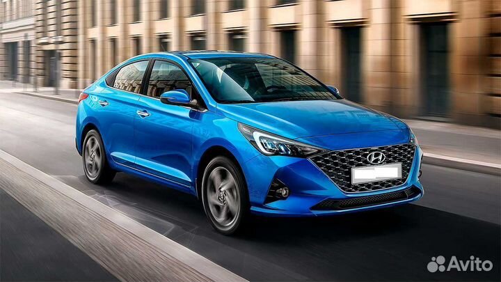 Бампер Хендай Солярис 2020- в цвет авто