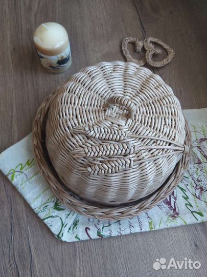 Плетёная корзина для хлеба