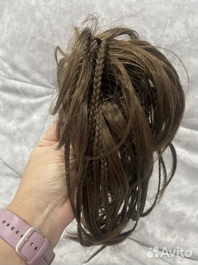 Шиньон на крабе искусственный