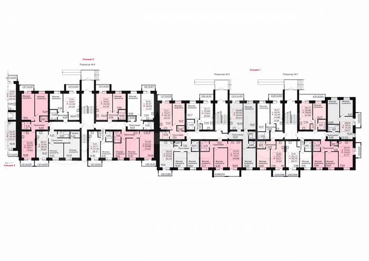 3-к. квартира, 87,6 м², 1/4 эт.