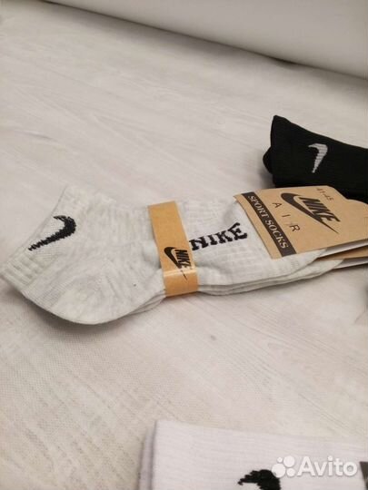 Носки Найк мужские и женские короткие высокие